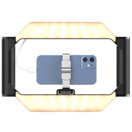 Ulanzi U-Rig - klatka i lampa LED z mocowaniami w jednym, przykład użycia